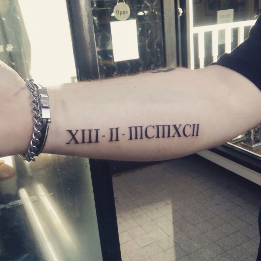 roman numeral tattoo ideas 0095