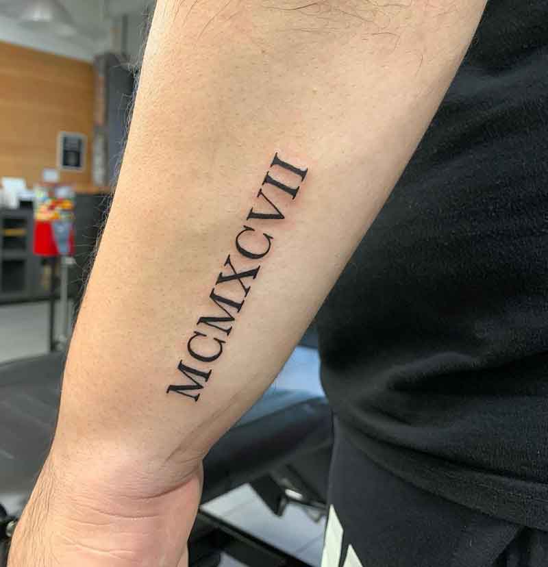 roman numerals tattoo ideas 0070