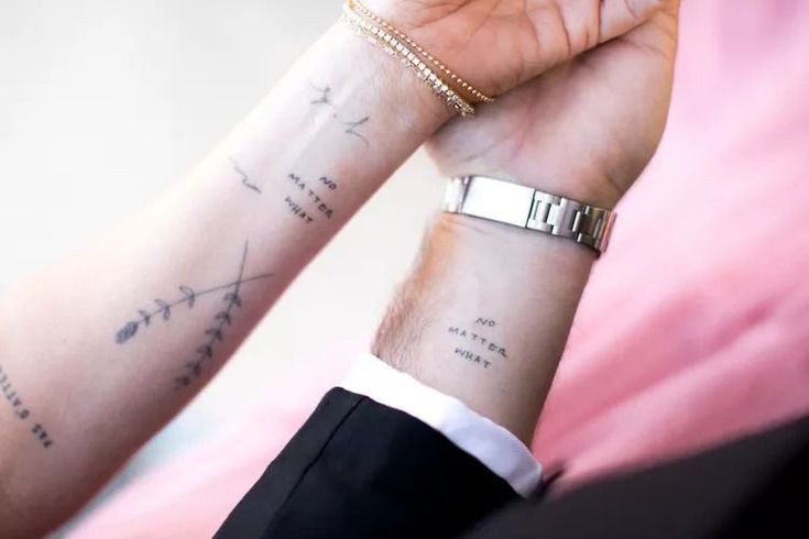 romantic couples matching tattoo ideas for soulmates