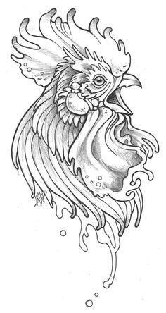 rooster tattoo ideas 0017