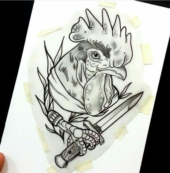 rooster tattoo ideas 0022