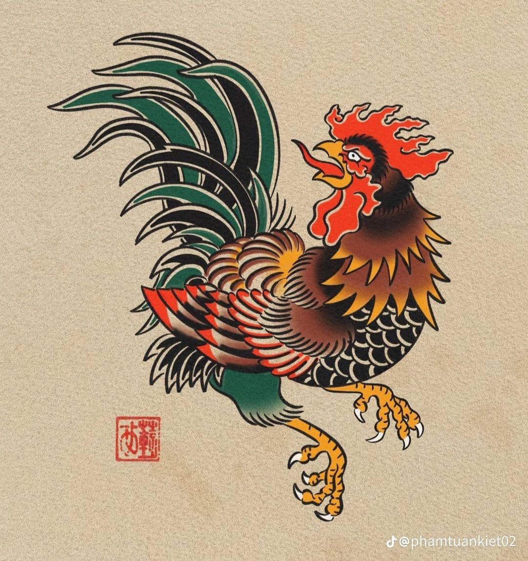 rooster tattoo ideas 0029