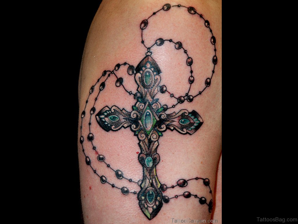 rosary tattoo ideas 0018