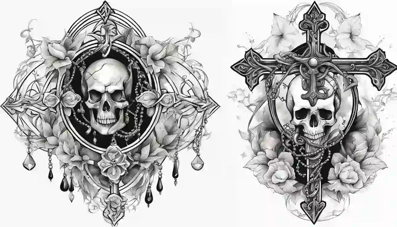 rosary tattoo ideas 0061