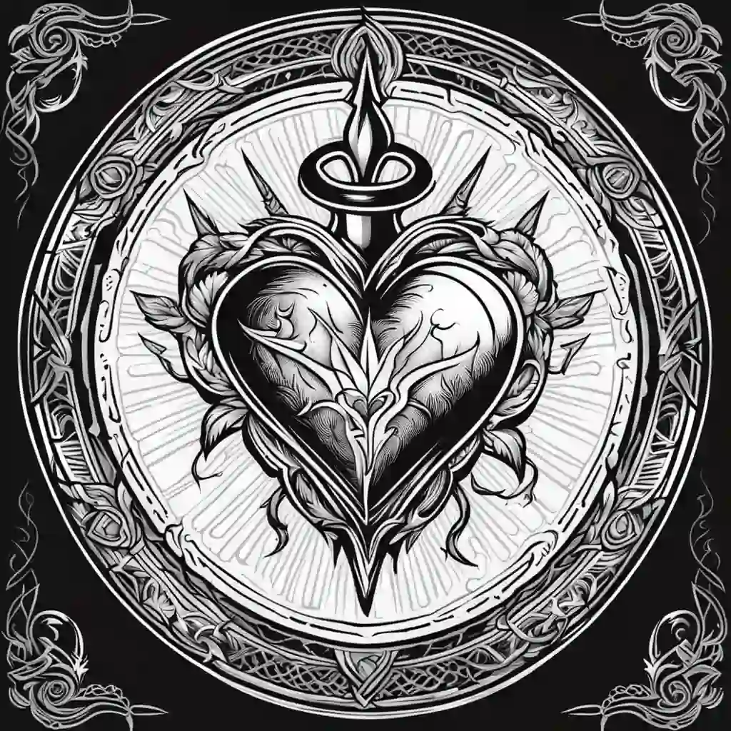 sacred heart tattoo ideas for sleeves