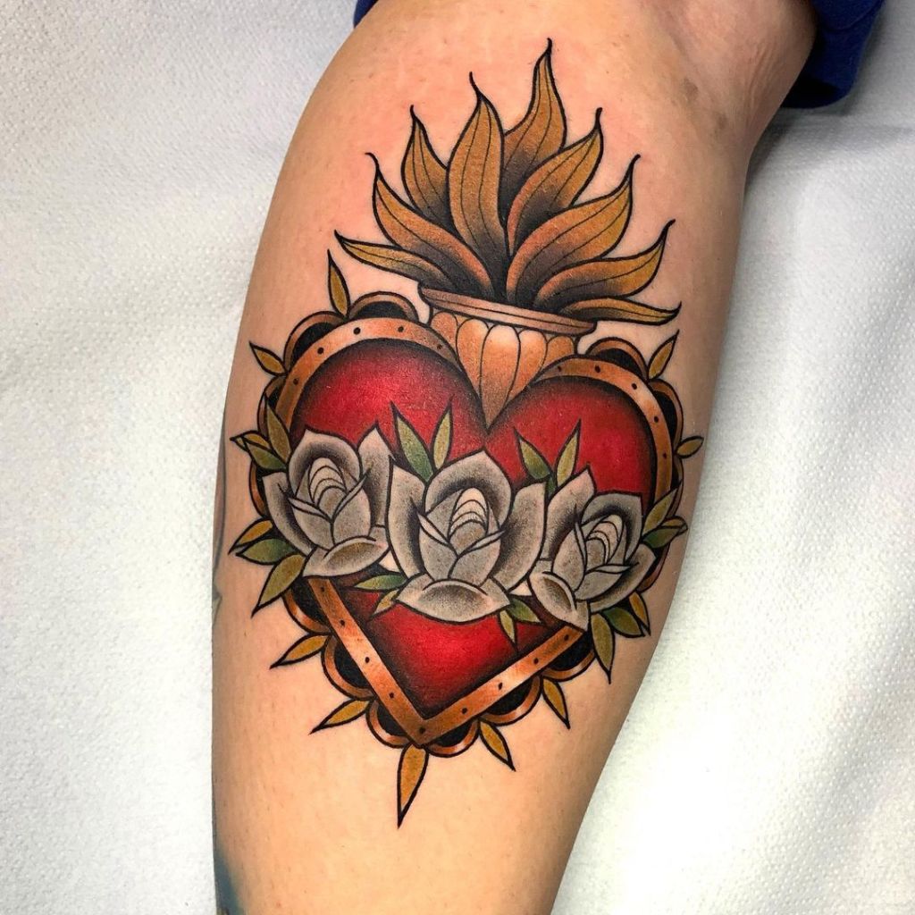 sacred heart tattoo ideas 0010