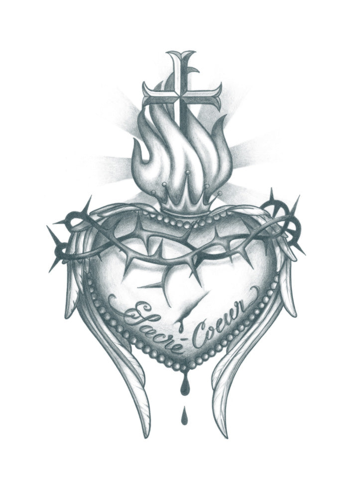 sacred heart tattoo ideas 0016