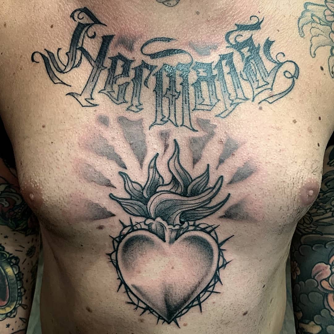 sacred heart tattoo ideas 0029