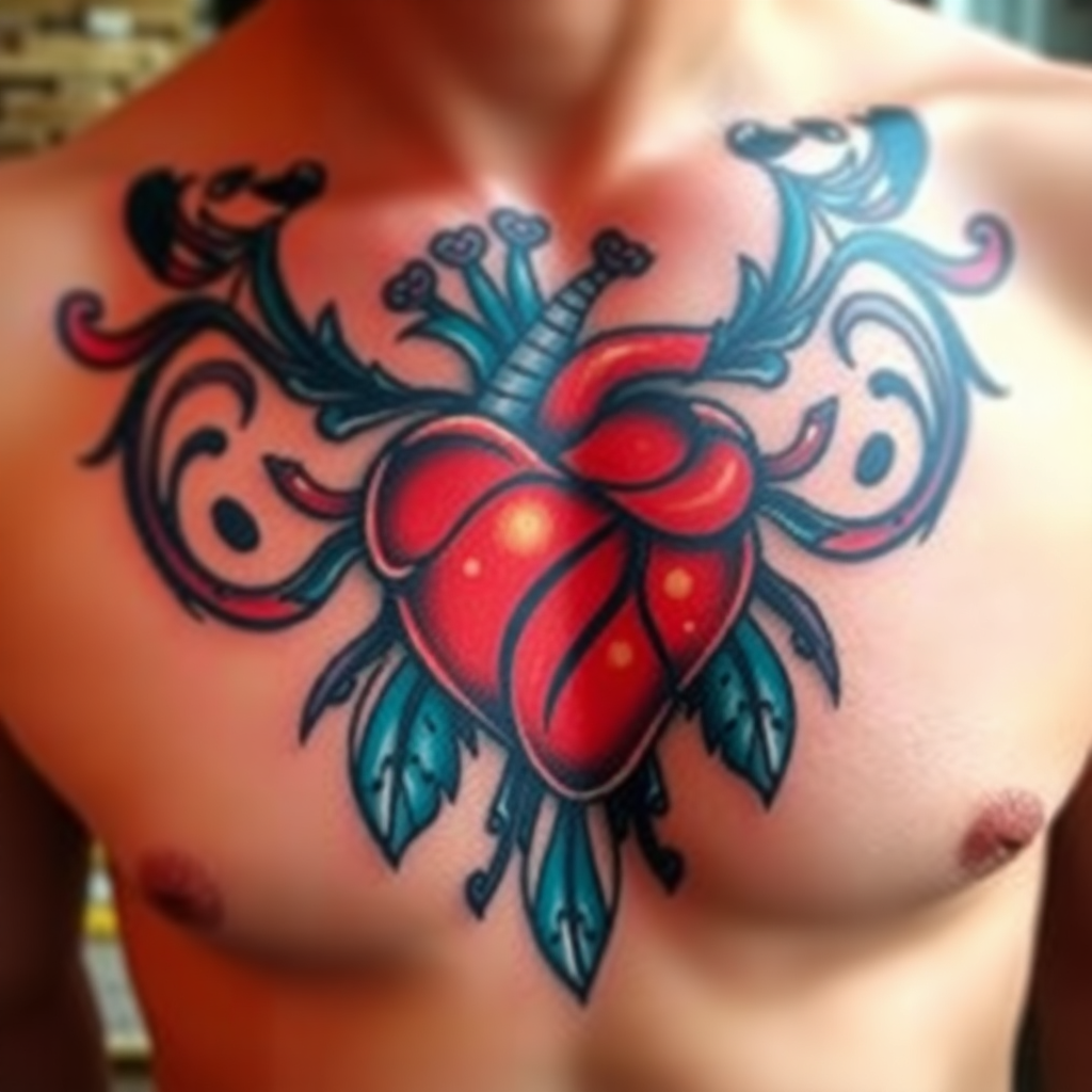 sacred heart tattoo ideas 0053