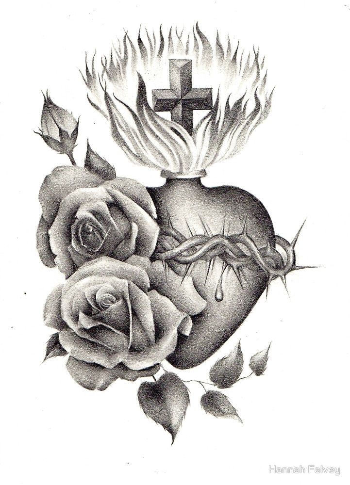 sacred heart tattoo ideas 0099