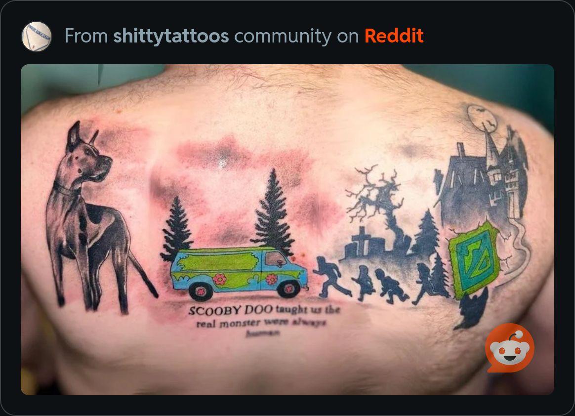 Scooby Doo tattoo ideas 0078