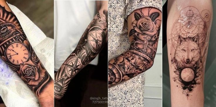 simple forearm tattoo visuals.