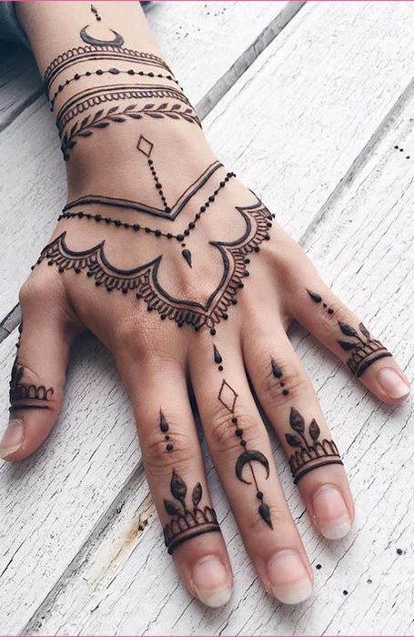 simple henna tattoo ideas 0061