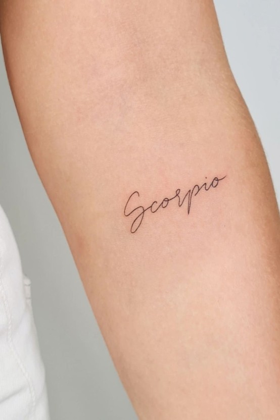 simple scorpio tattoo ideas for women