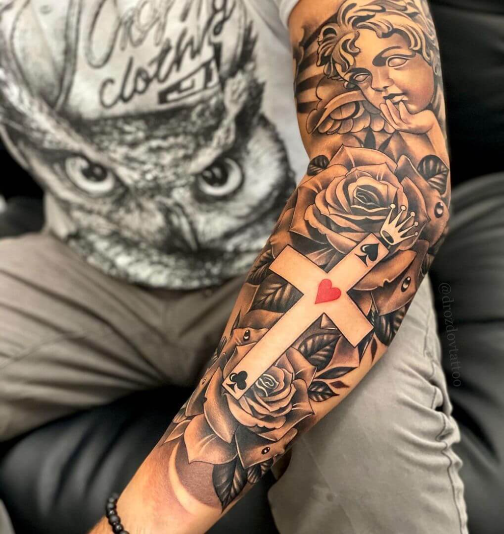 simple sleeve tattoo ideas