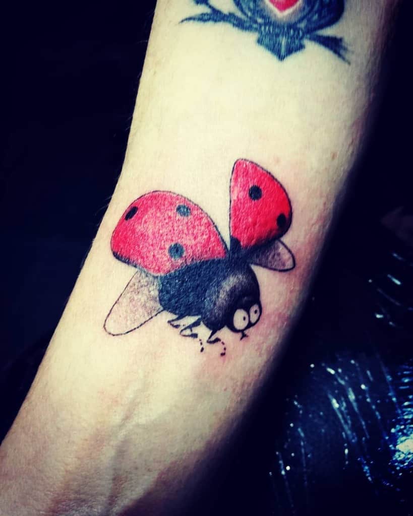 simple small ladybug tattoo 0067