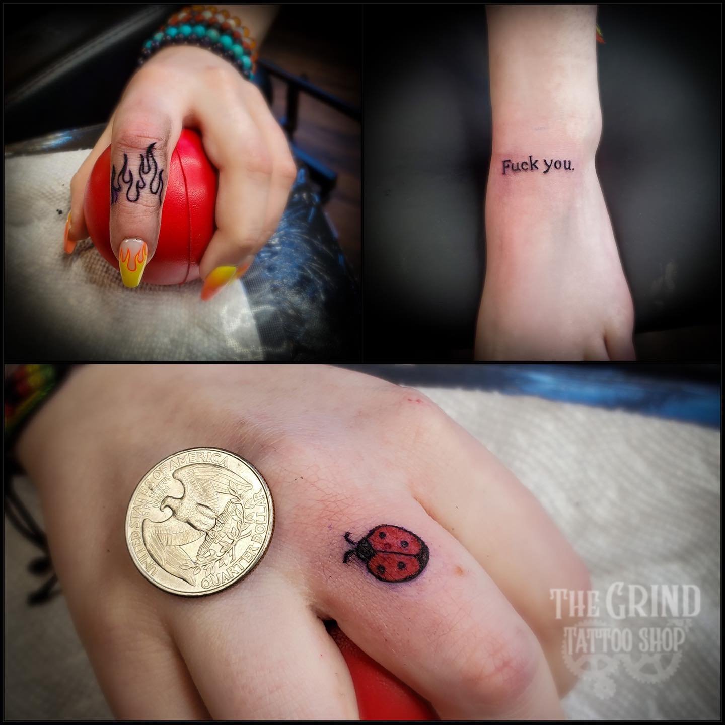 simple small ladybug tattoo 0081