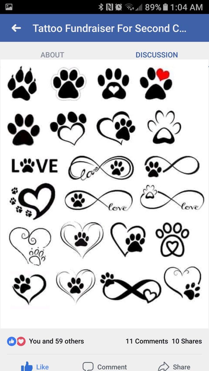 simple tattoo ideas for pets 0080