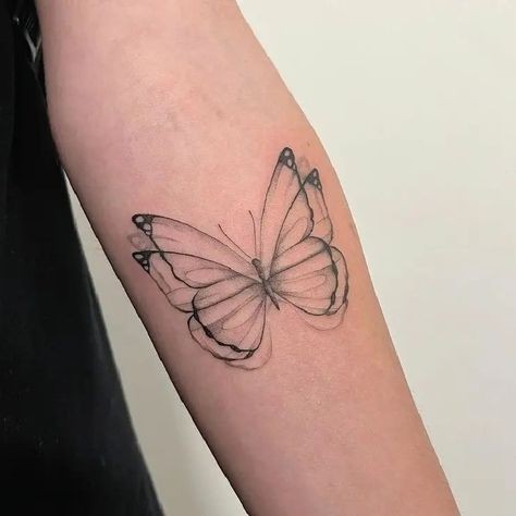 Small angel wings tattoo 0010