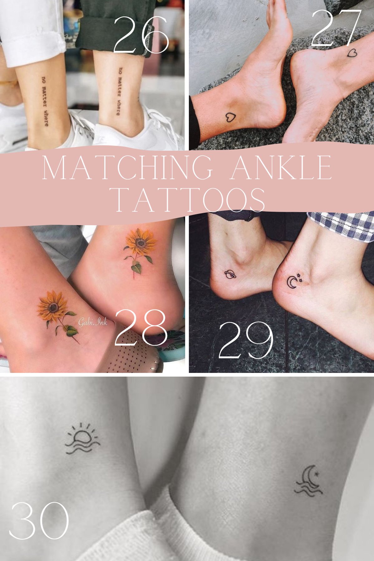 Small ankle tattoo 0046