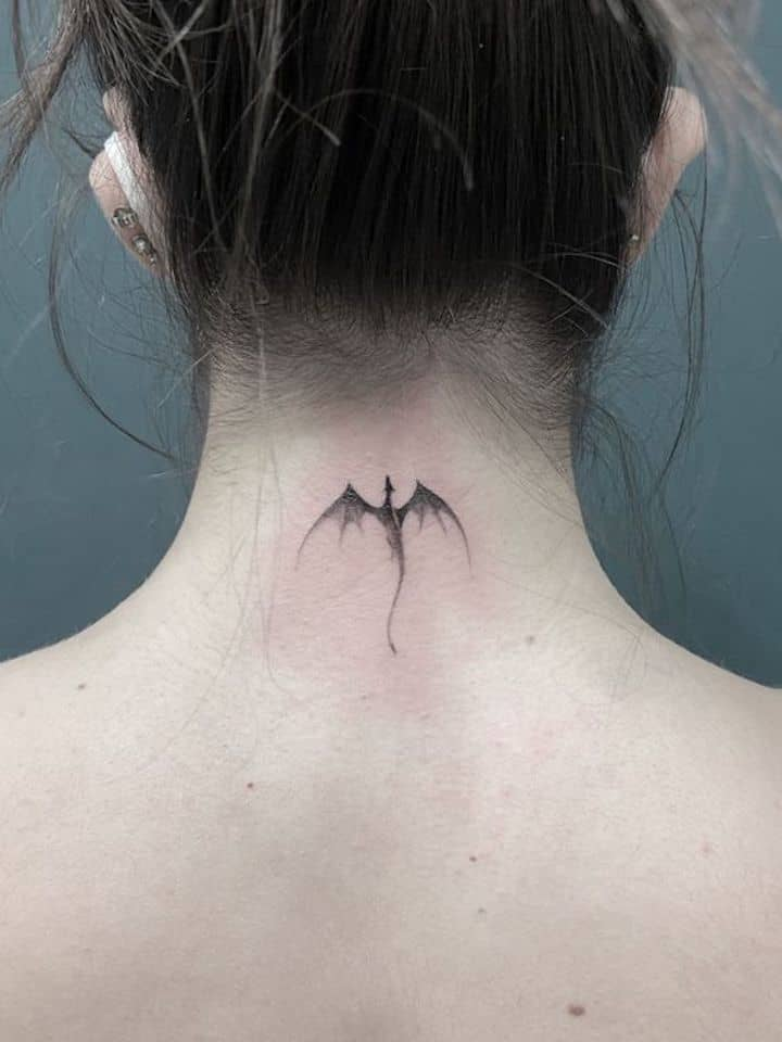 small bat tattoo 0015