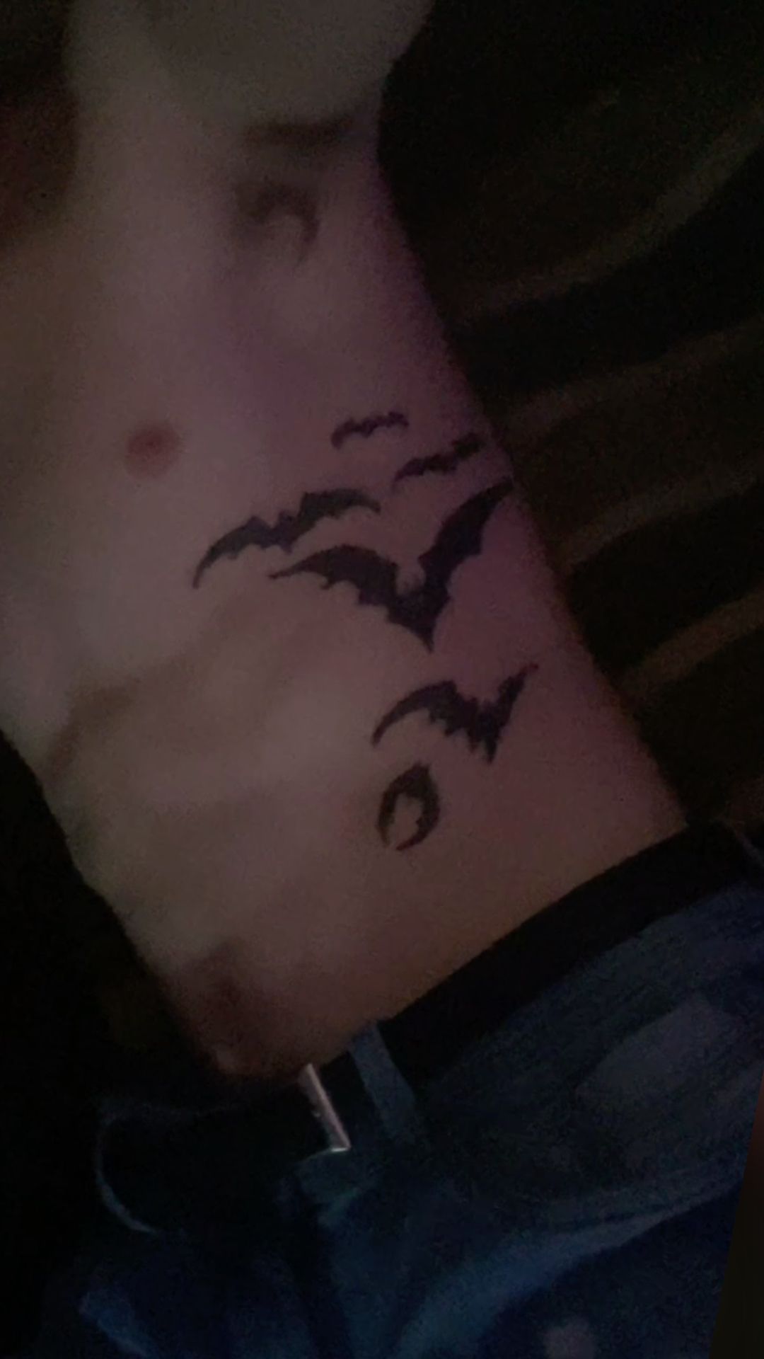 small bat tattoo 0046