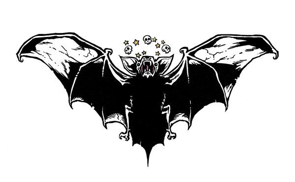 small bat tattoo 0053