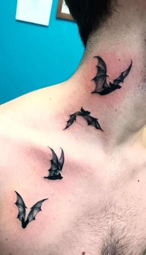 small bat tattoo 0060