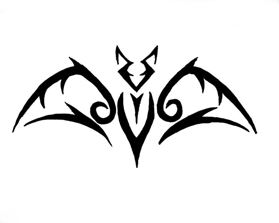 small bat tattoo 0086