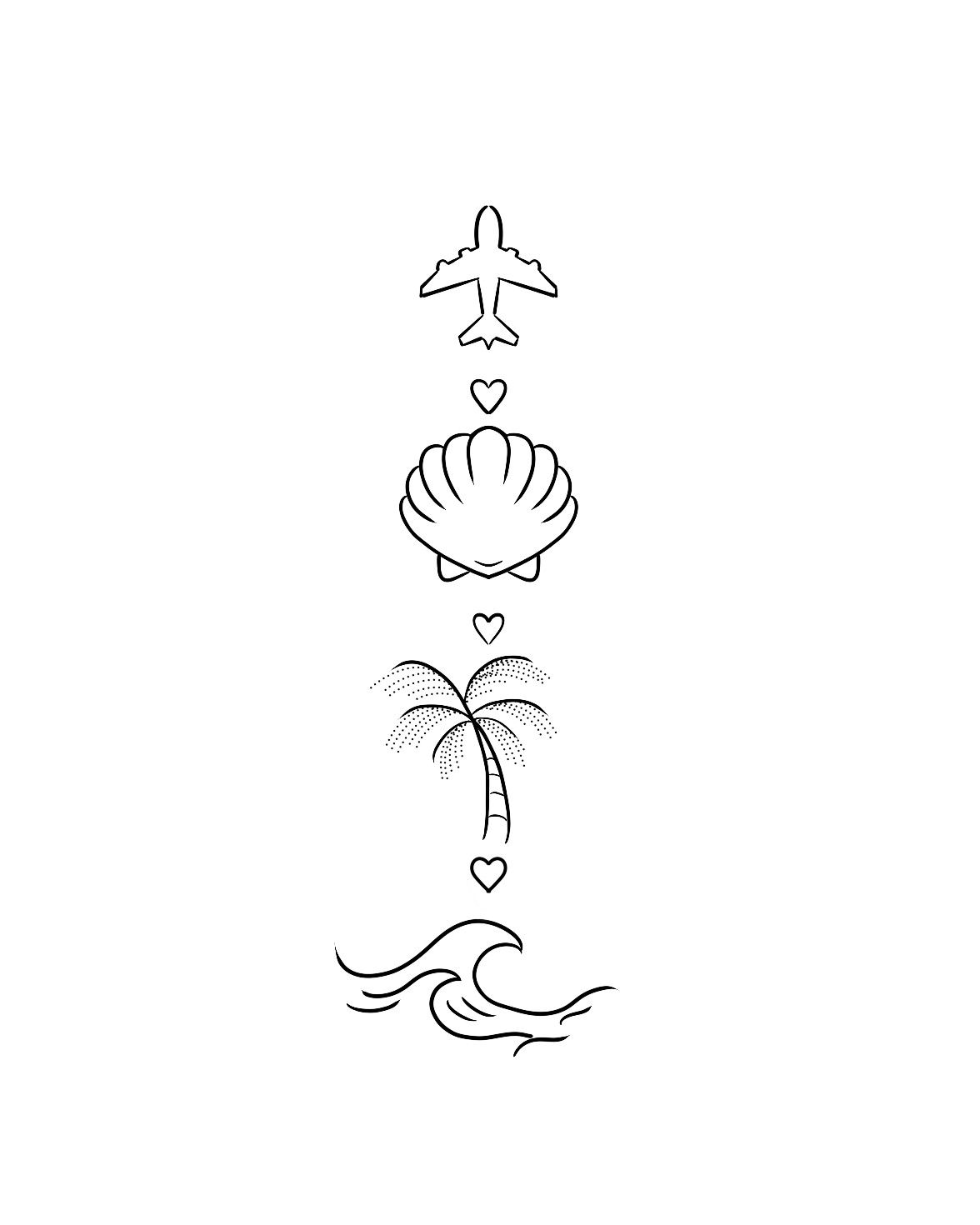 small beach tattoo ideas 0024