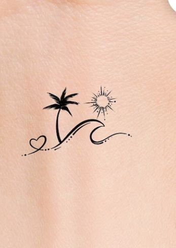 small beach tattoo ideas 0027