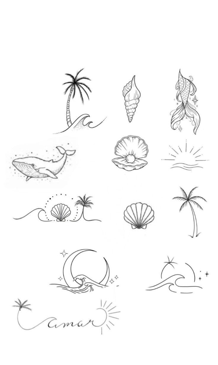 small beach tattoo ideas 0042