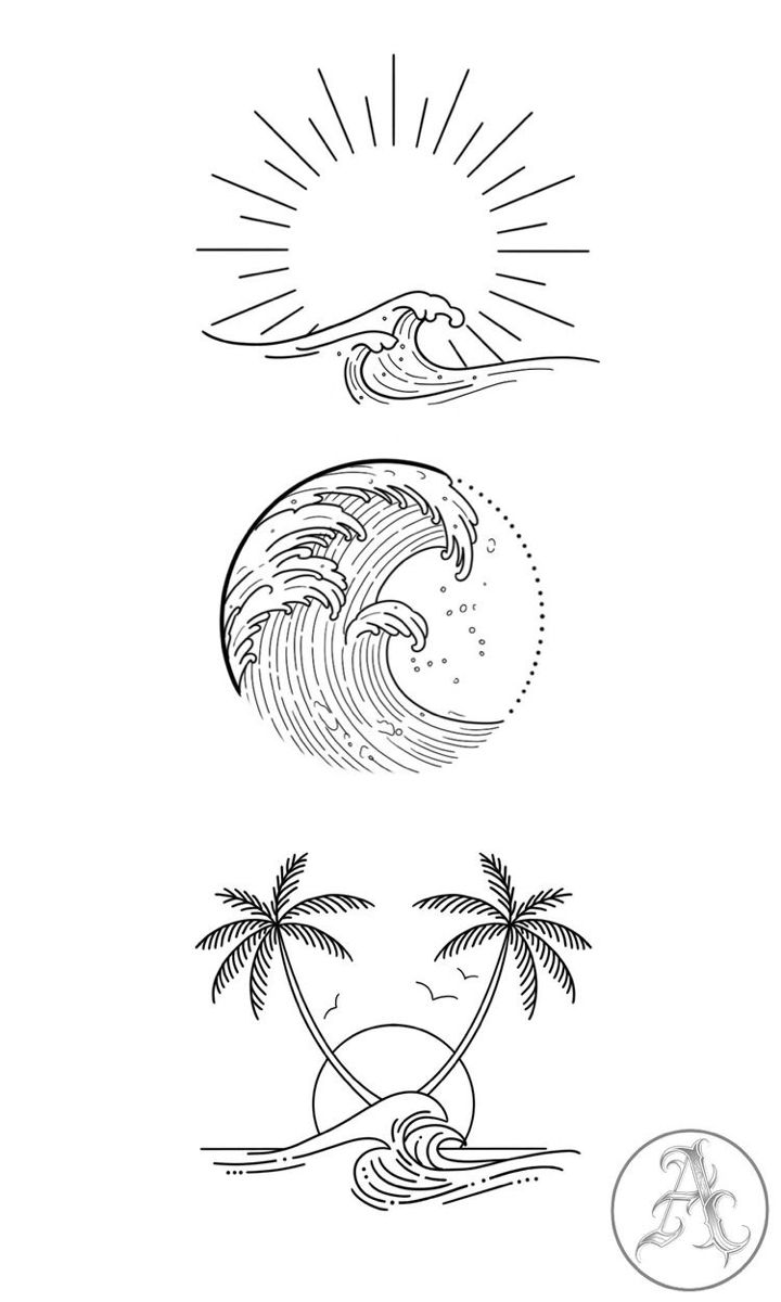 small beach tattoo ideas 0045