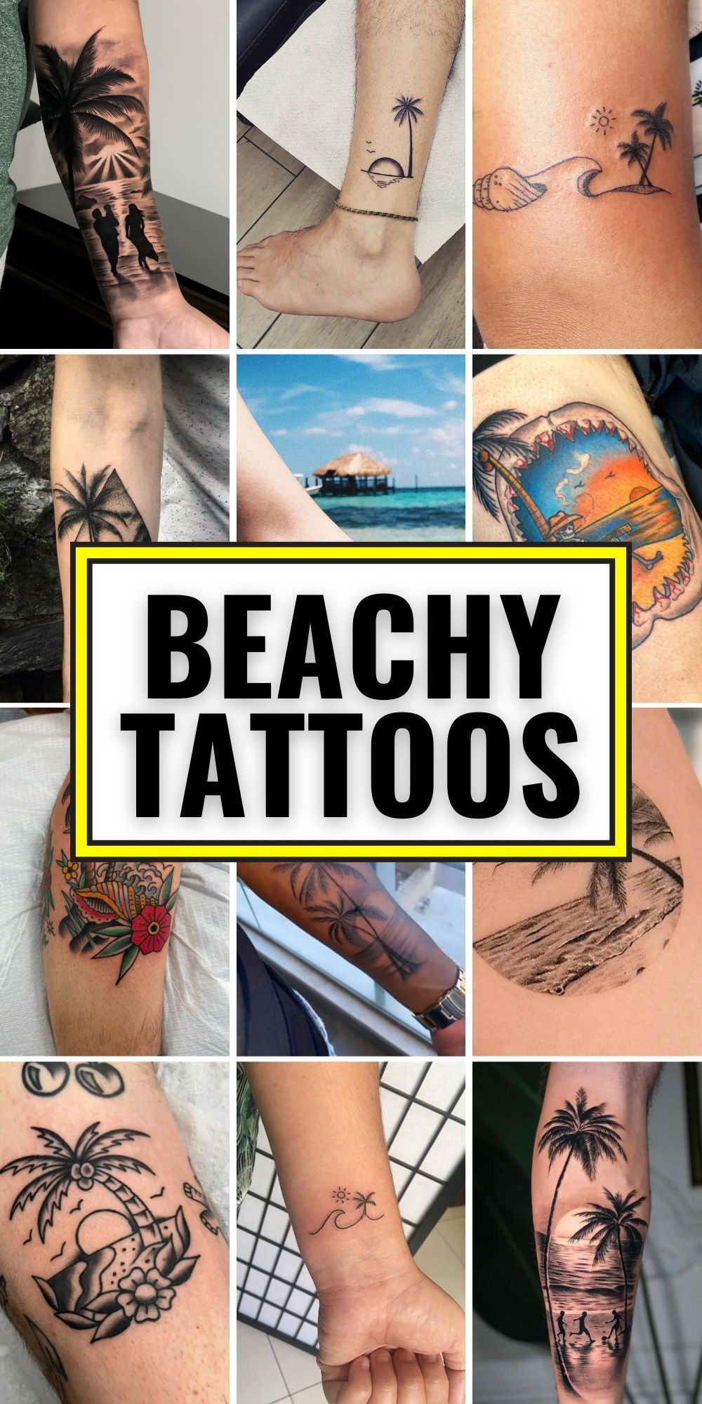 small beach tattoo ideas 0055