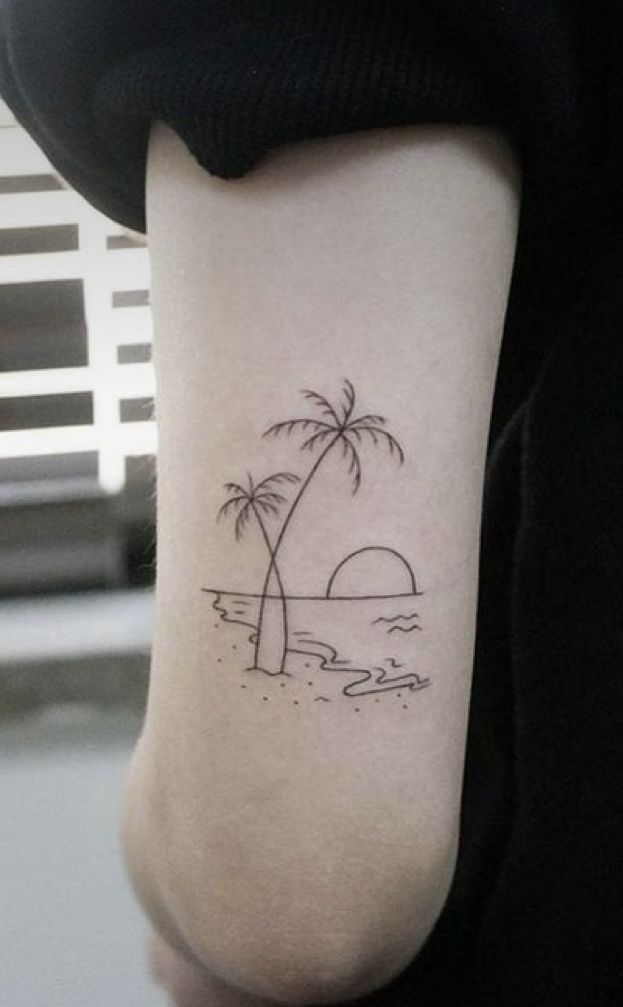 small beach tattoo ideas 0059