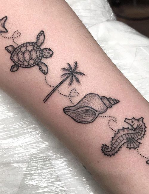 small beach tattoo ideas 0074