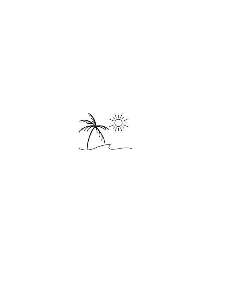 small beach tattoo ideas 0097