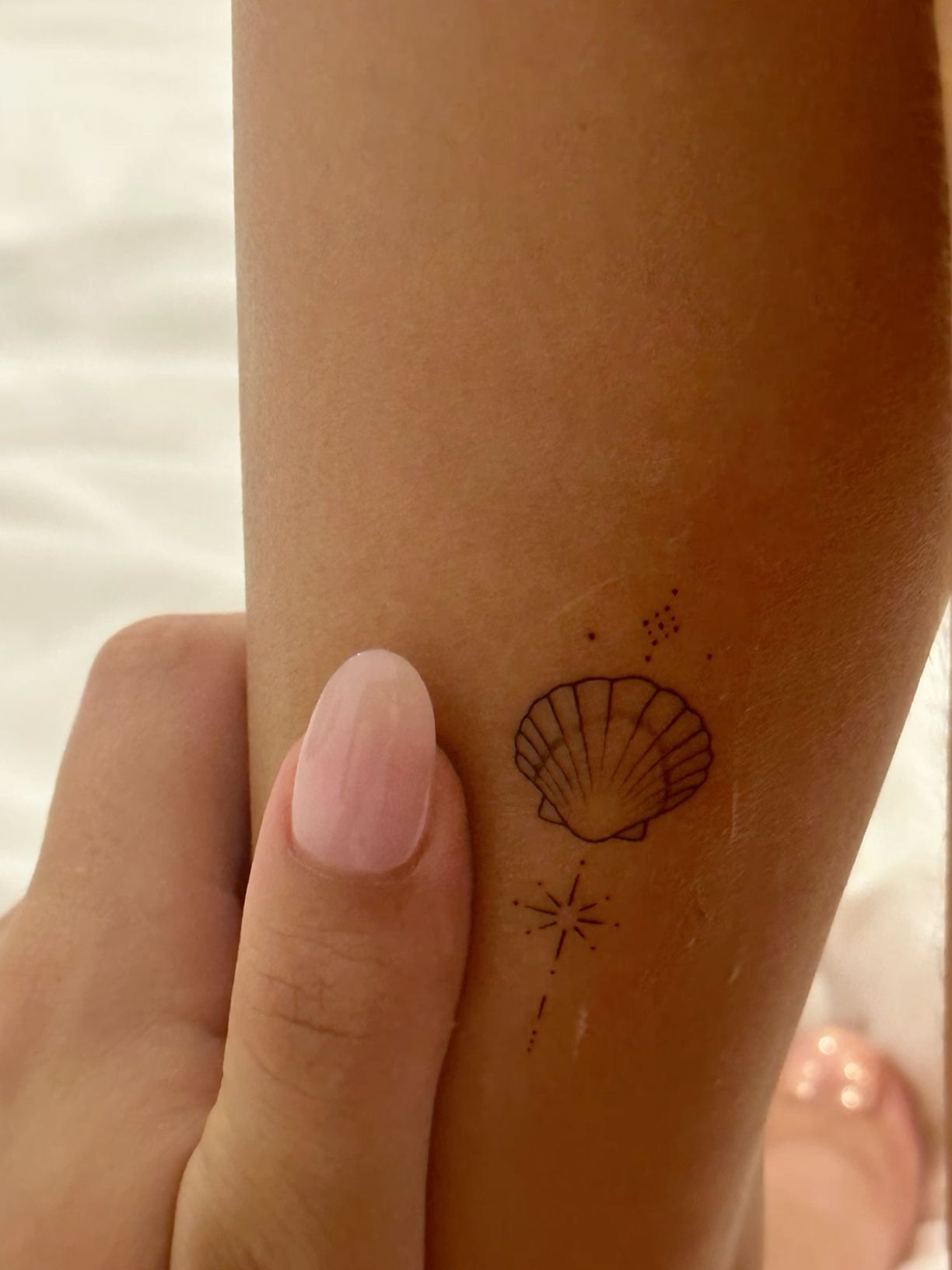 small beach tattoo placements.