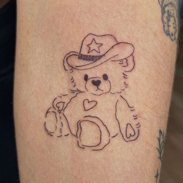 small bear tattoo 0018