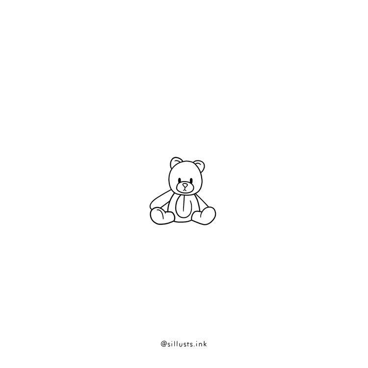 small bear tattoo 0032