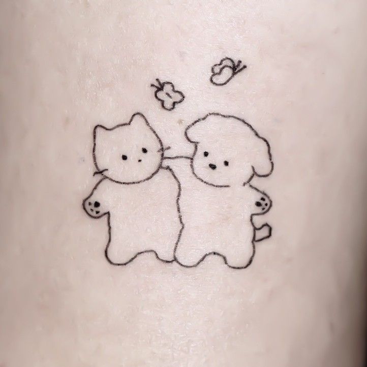 small bear tattoo 0039