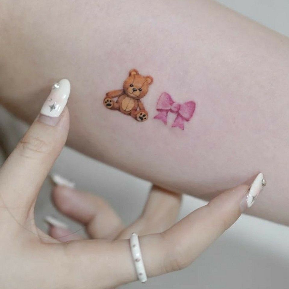 small bear tattoo 0053