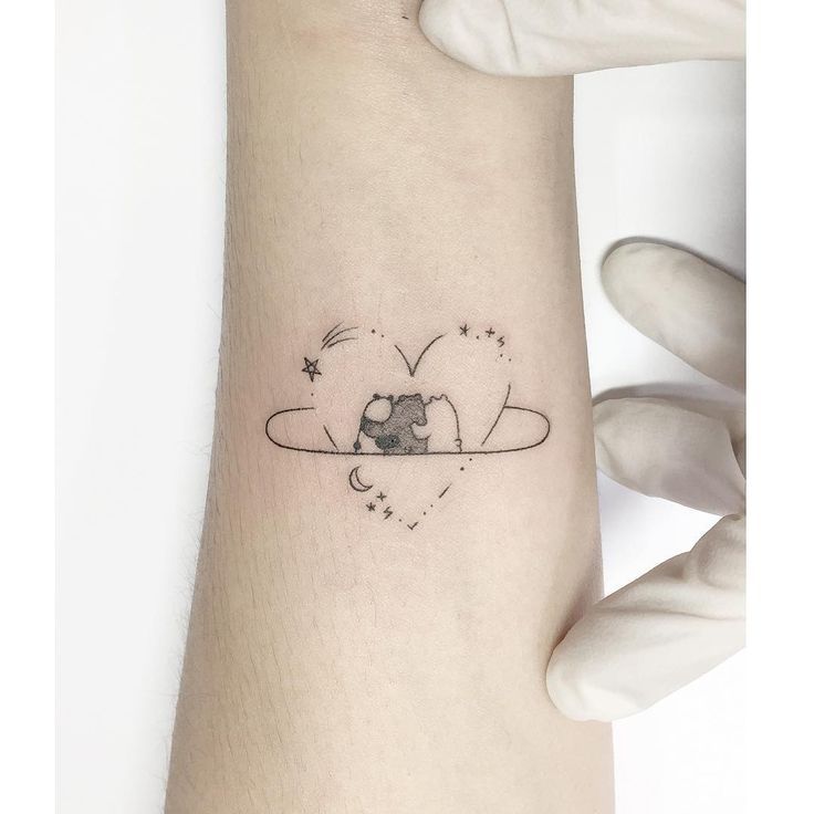 small bear tattoo 0054