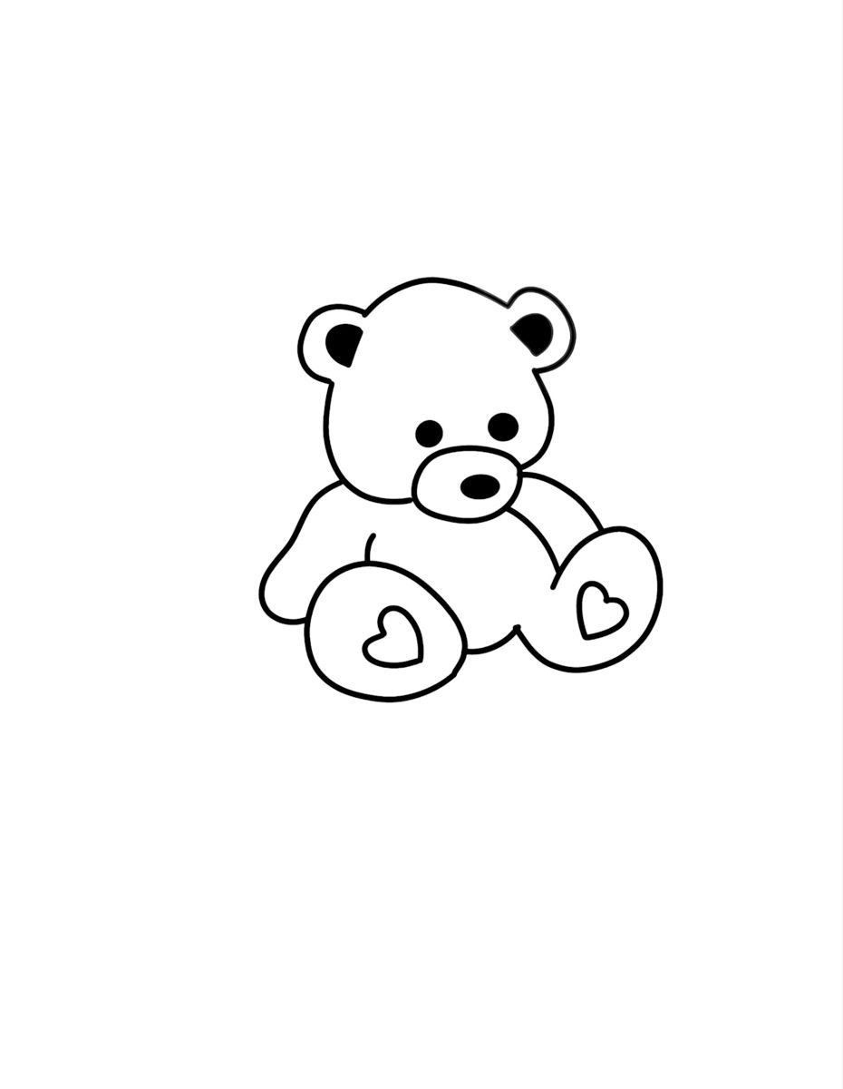 small bear tattoo 0059