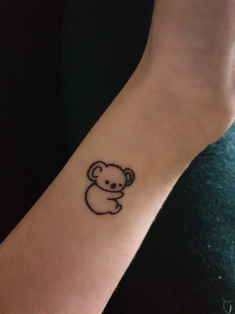 small bear tattoo 0063