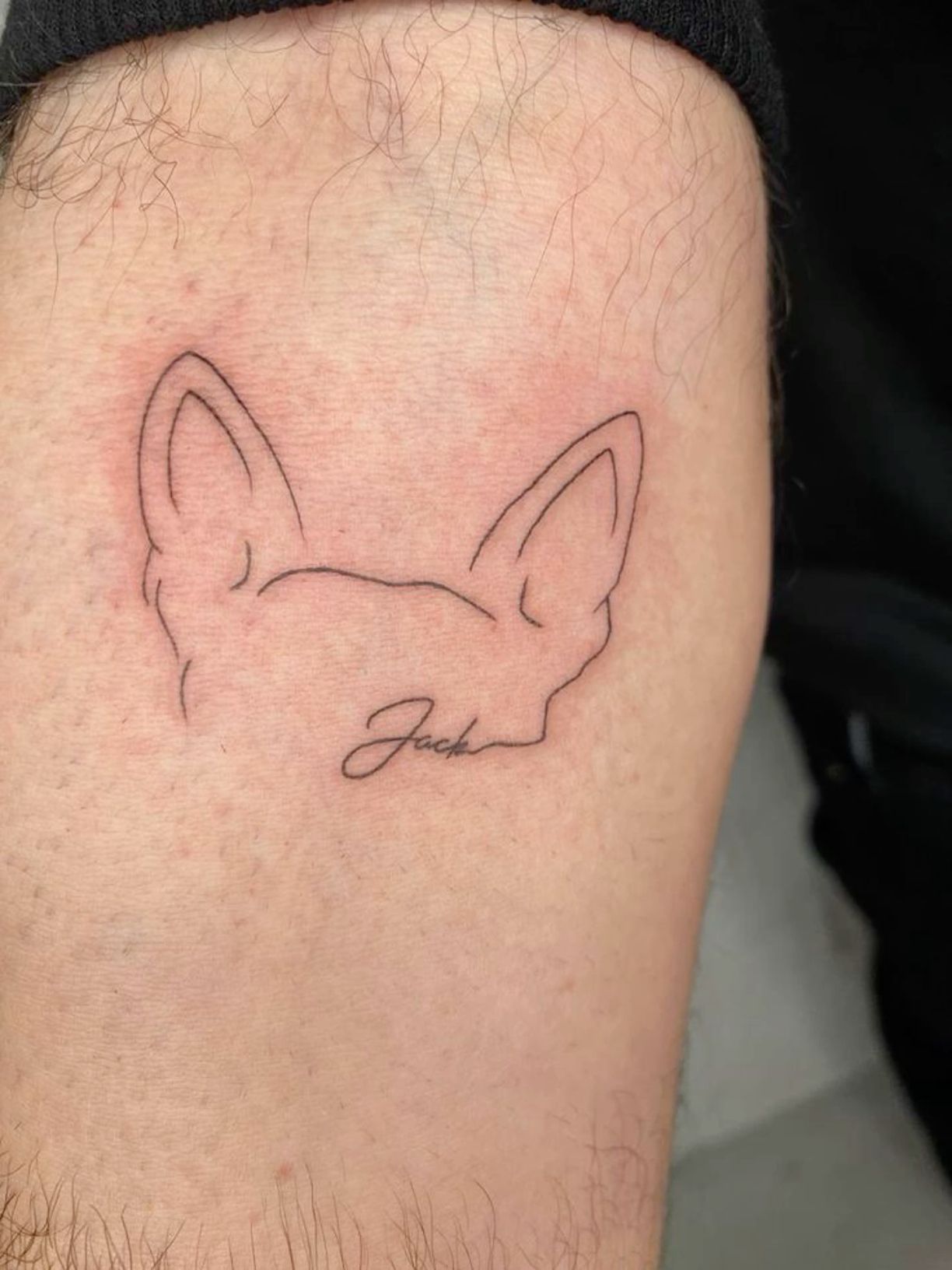 small bear tattoo 0076