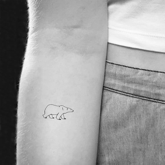 small bear tattoo 0093