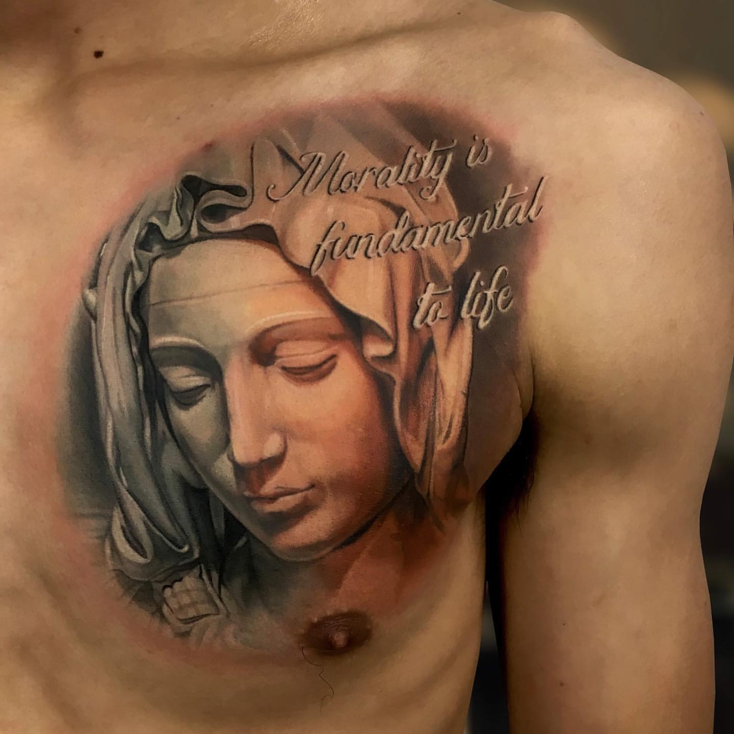 small bible verse chest tattoo 0018