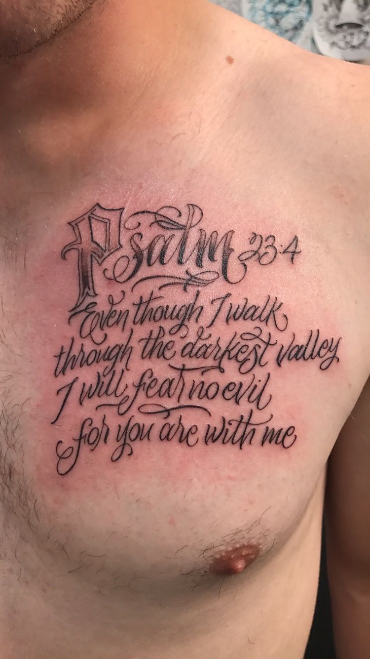 small bible verse chest tattoo 0023