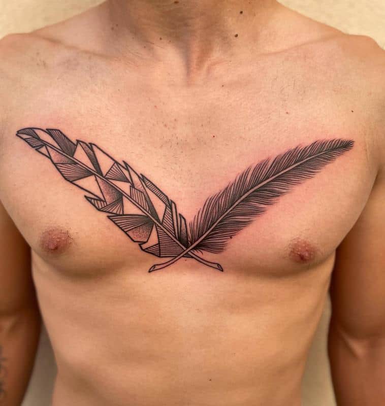 small bible verse chest tattoo 0025